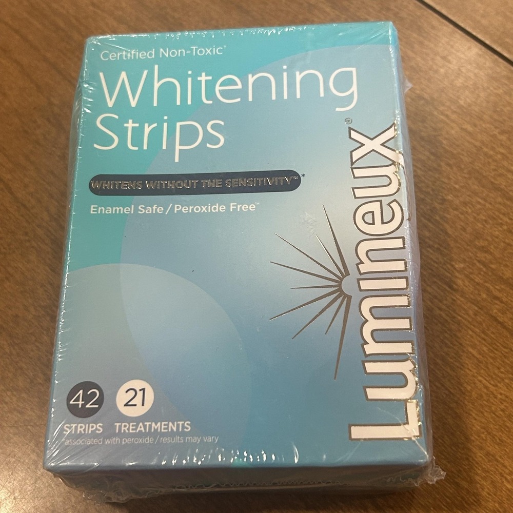 Lumineux Whitening Strips 42 Strips 21 Treatments Enamel Safe Peroxide Free